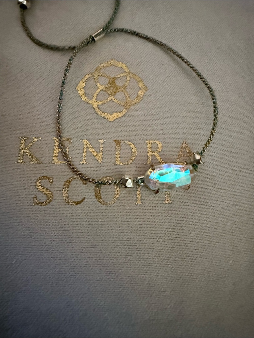Alex and Ani Iridescent Aqua Glass Pendant Necklace